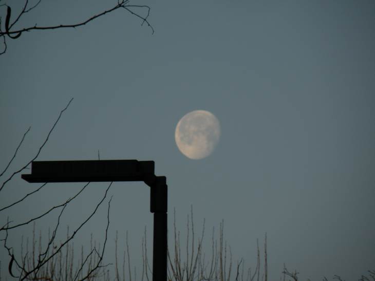  La lune en plein jour